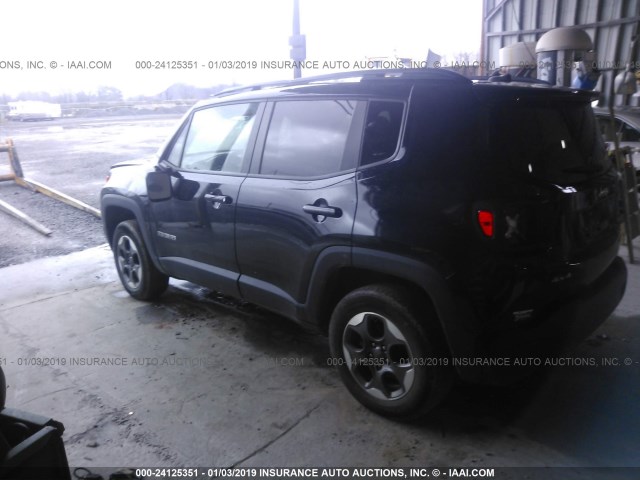 ZACCJBAT5GPD77670 - 2016 JEEP RENEGADE SPORT BLACK photo 3