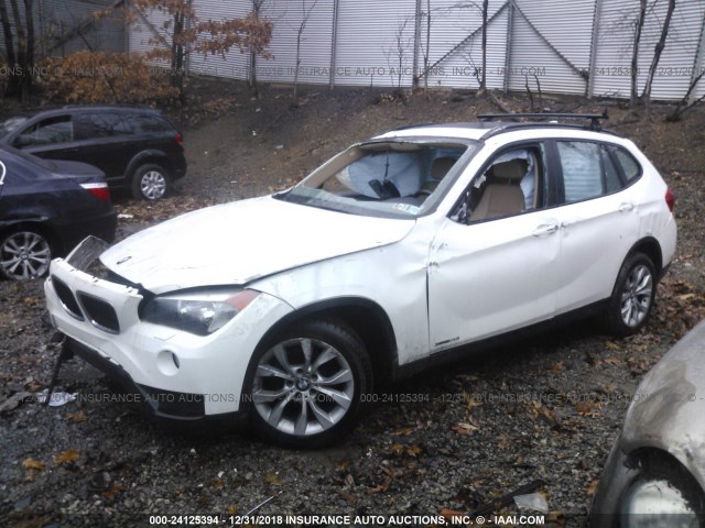 WBAVL1C54EVY11124 - 2014 BMW X1 XDRIVE28I WHITE photo 2