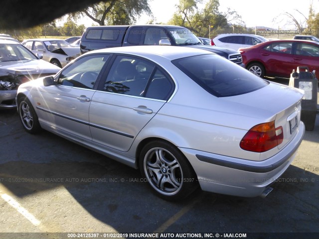 WBAAV53461FJ63653 - 2001 BMW 330 I SILVER photo 3