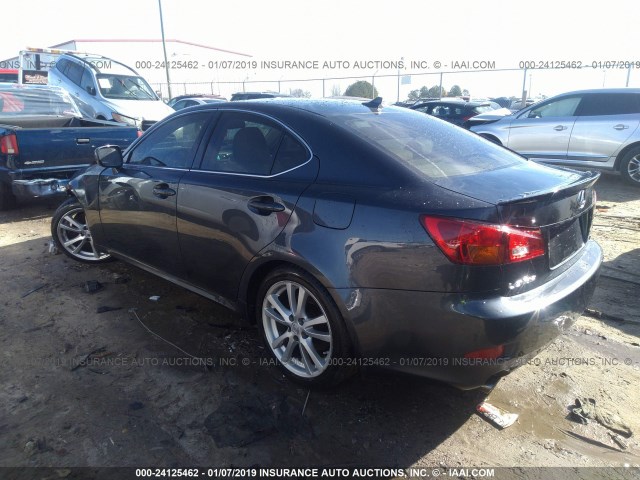 JTHBE262275012368 - 2007 LEXUS IS 350 GRAY photo 3