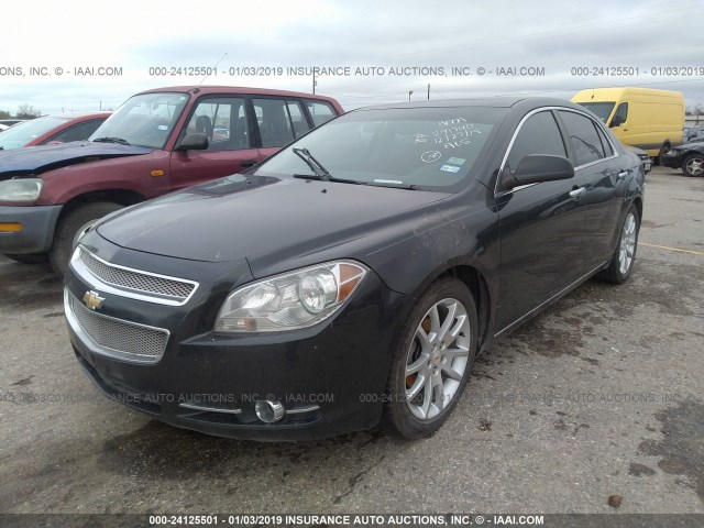 1G1ZE5E12BF214147 - 2011 CHEVROLET MALIBU LTZ შავი ფოტო 2