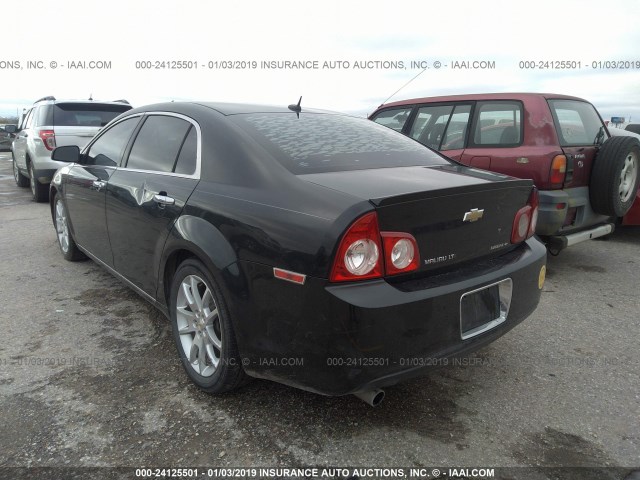 1G1ZE5E12BF214147 - 2011 CHEVROLET MALIBU LTZ შავი ფოტო 3