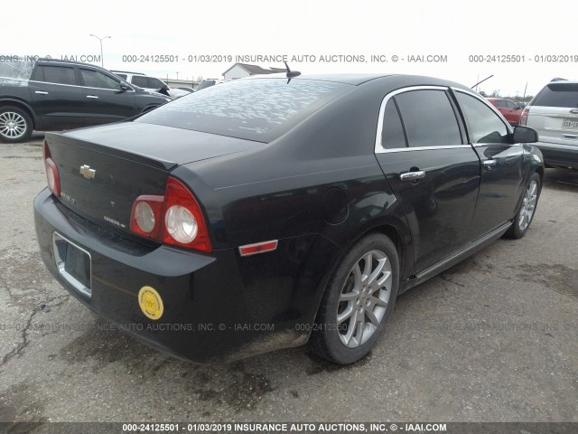 1G1ZE5E12BF214147 - 2011 CHEVROLET MALIBU LTZ შავი ფოტო 4