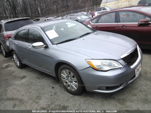 1C3CCBAB2DN561703 - 2013 CHRYSLER 200 LX GRAY photo 1