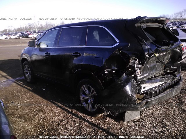 5TDBKRFH0GS297217 - 2016 TOYOTA HIGHLANDER LE/LE PLUS BLACK photo 3