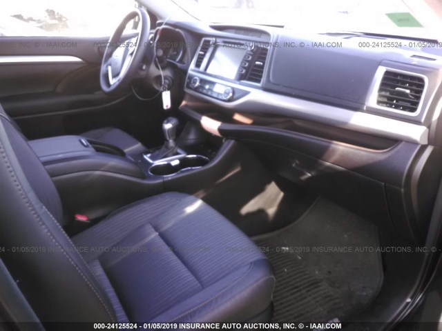 5TDBKRFH0GS297217 - 2016 TOYOTA HIGHLANDER LE/LE PLUS BLACK photo 5