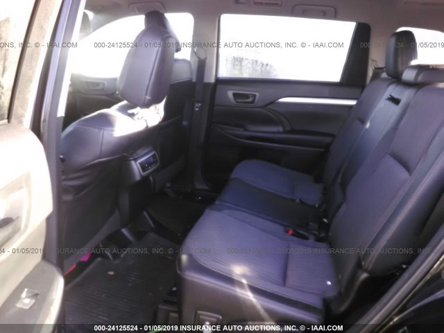 5TDBKRFH0GS297217 - 2016 TOYOTA HIGHLANDER LE/LE PLUS BLACK photo 8