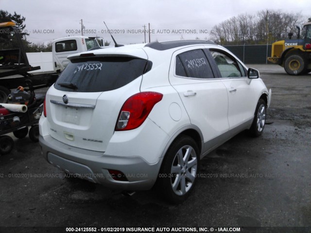 KL4CJCSB2DB176479 - 2013 BUICK ENCORE WHITE photo 4