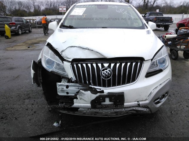 KL4CJCSB2DB176479 - 2013 BUICK ENCORE WHITE photo 6