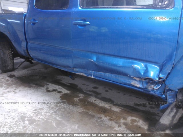 3TMMU52N49M009564 - 2009 TOYOTA TACOMA DOUBLE CAB LONG BED BLUE photo 6