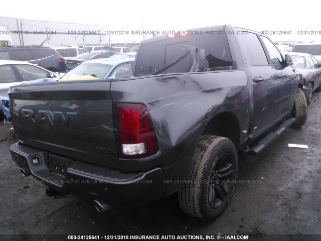 1C6RR7MT0JS135793 - 2018 RAM 1500 SPORT GRAY photo 4