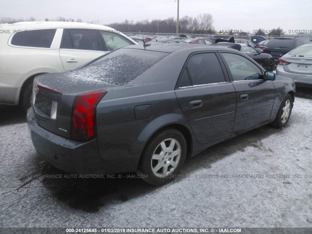 1G6DP577270145325 - 2007 CADILLAC CTS HI FEATURE V6 GRAY photo 4