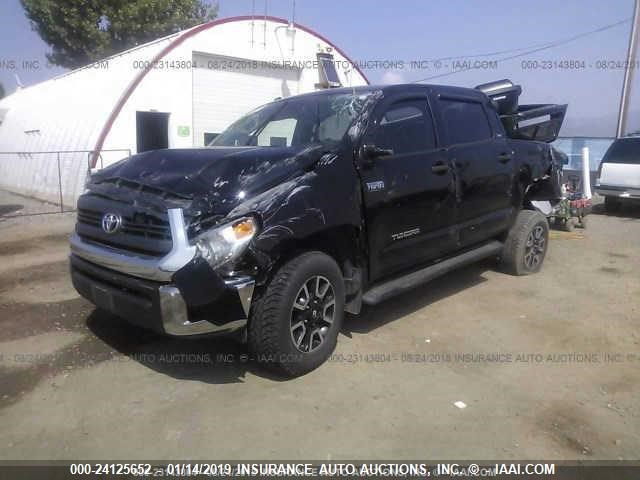 5TFDY5F15EX406832 - 2014 TOYOTA TUNDRA CREWMAX SR5 BLACK photo 2