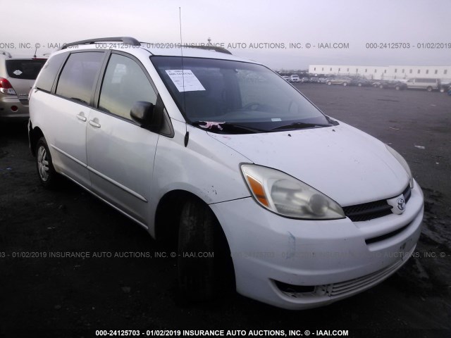 5TDZA23C34S078989 - 2004 TOYOTA SIENNA CE/LE WHITE photo 1