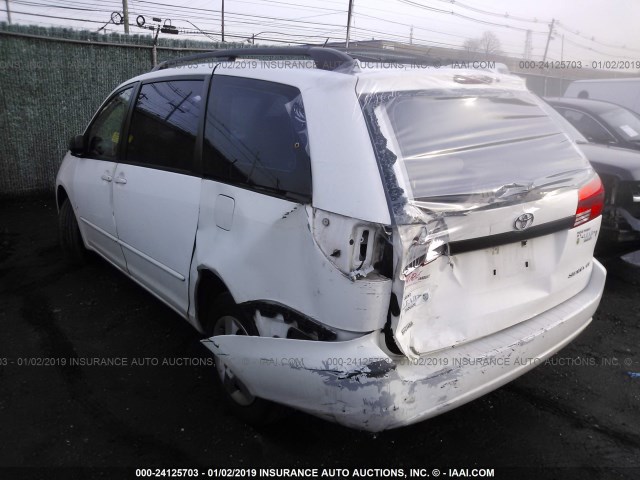 5TDZA23C34S078989 - 2004 TOYOTA SIENNA CE/LE WHITE photo 3