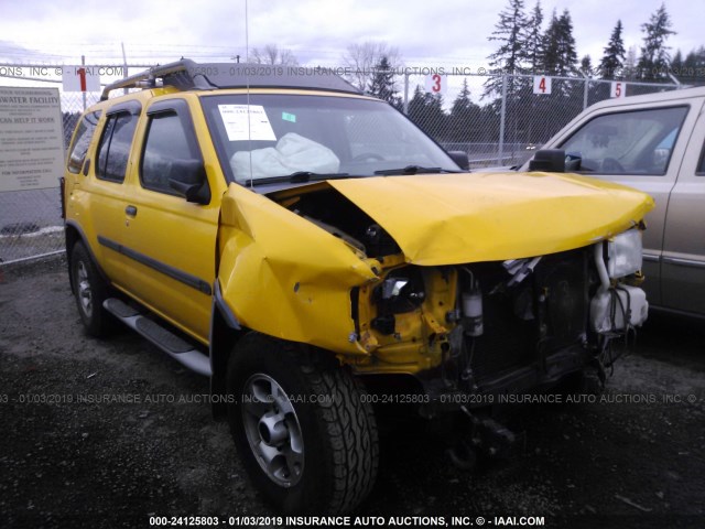 5N1ED28Y3YC569656 - 2000 NISSAN XTERRA XE/SE YELLOW photo 1