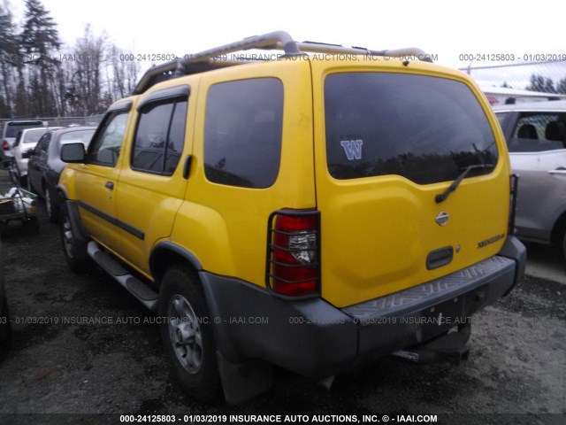 5N1ED28Y3YC569656 - 2000 NISSAN XTERRA XE/SE YELLOW photo 3