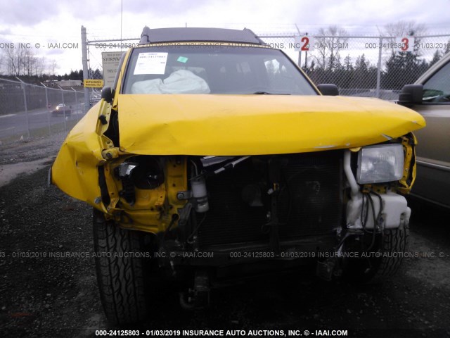 5N1ED28Y3YC569656 - 2000 NISSAN XTERRA XE/SE YELLOW photo 6