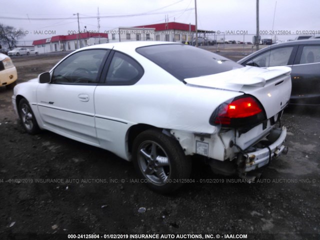 1G2NW12E31M598313 - 2001 PONTIAC GRAND AM GT WHITE photo 3