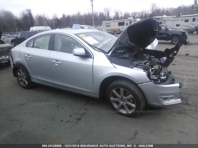 YV1612TK3G2400014 - 2016 VOLVO S60 PREMIER SILVER photo 1