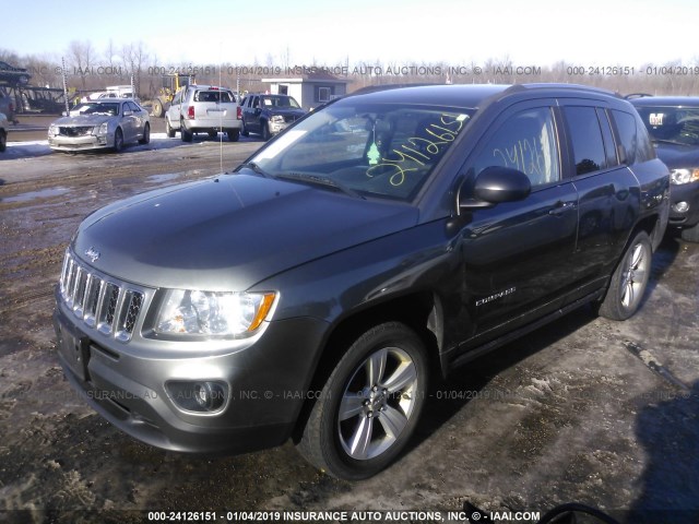 1C4NJDBBXCD569458 - 2012 JEEP COMPASS SPORT GRAY photo 2