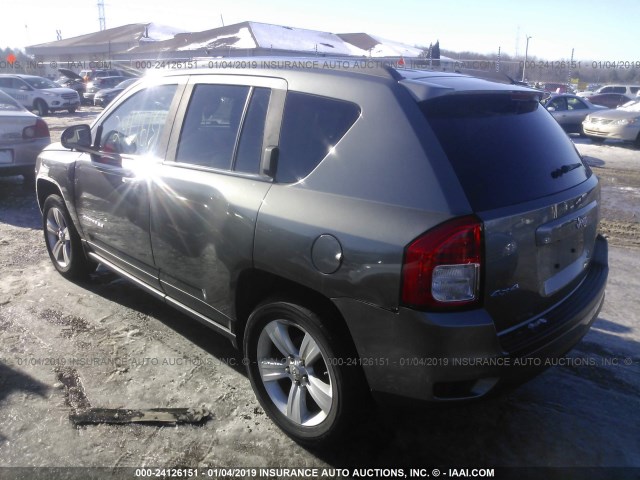 1C4NJDBBXCD569458 - 2012 JEEP COMPASS SPORT GRAY photo 3