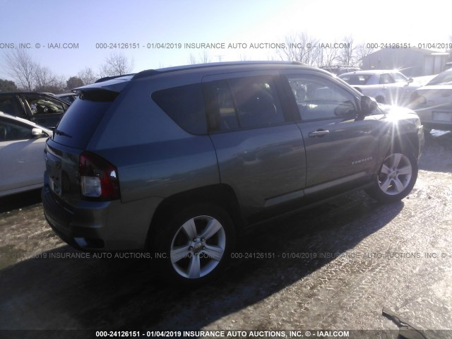 1C4NJDBBXCD569458 - 2012 JEEP COMPASS SPORT GRAY photo 4