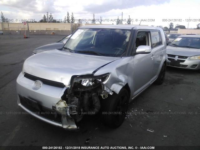 JTLZE4FE8B1126997 - 2011 TOYOTA SCION XB SILVER photo 2