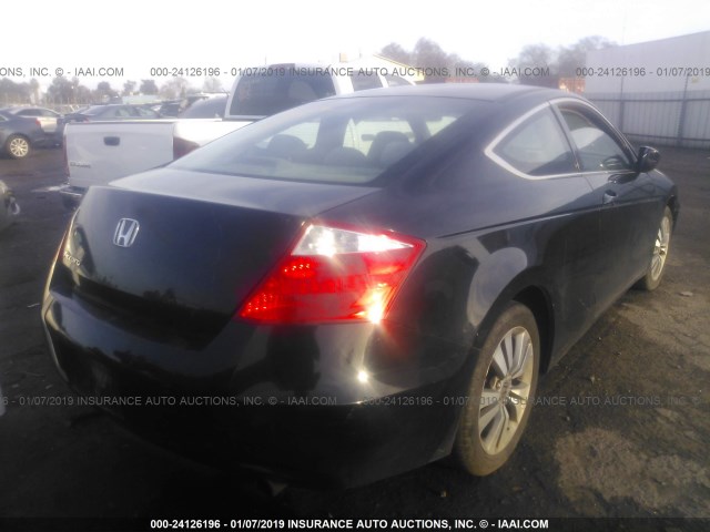 1HGCS11338A008106 - 2008 HONDA Accord LX-S BLACK photo 4