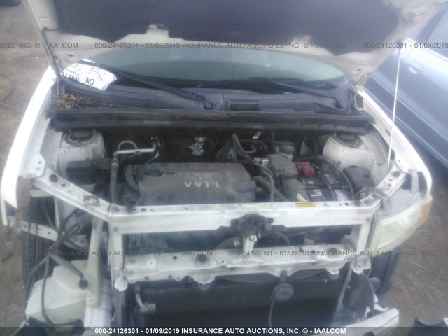 JTLKT324254020563 - 2005 TOYOTA SCION XB Ақ фото 10