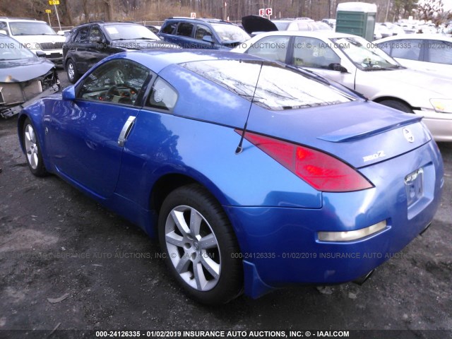 JN1AZ34E95M652121 - 2005 NISSAN 350Z COUPE BLUE photo 3