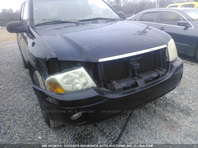 1GKDS13S232103707 - 2003 GMC ENVOY BLACK photo 6