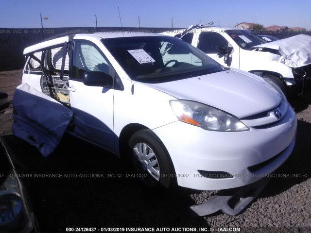 5TDZK23C99S248972 - 2009 TOYOTA SIENNA CE/LE WHITE photo 1