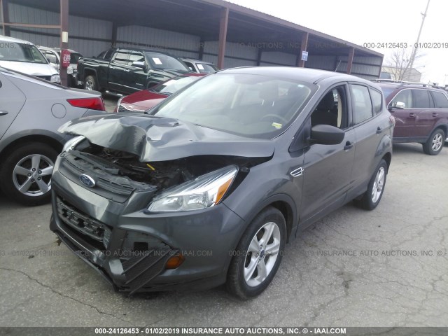 1FMCU0F77FUC12493 - 2015 FORD ESCAPE S GRAY photo 2