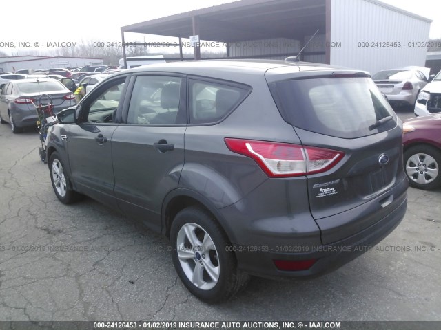 1FMCU0F77FUC12493 - 2015 FORD ESCAPE S GRAY photo 3