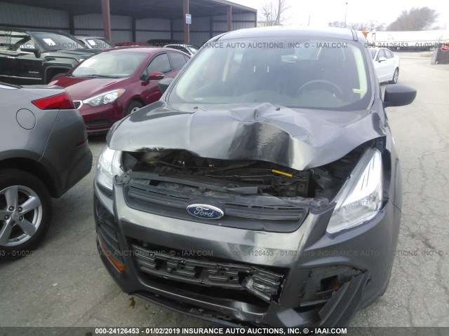 1FMCU0F77FUC12493 - 2015 FORD ESCAPE S GRAY photo 6