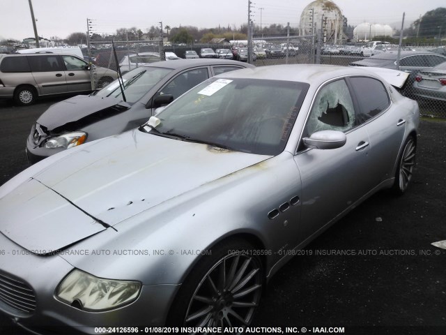 ZAMCE39A650017853 - 2005 MASERATI Quattroporte M139 SILVER photo 6