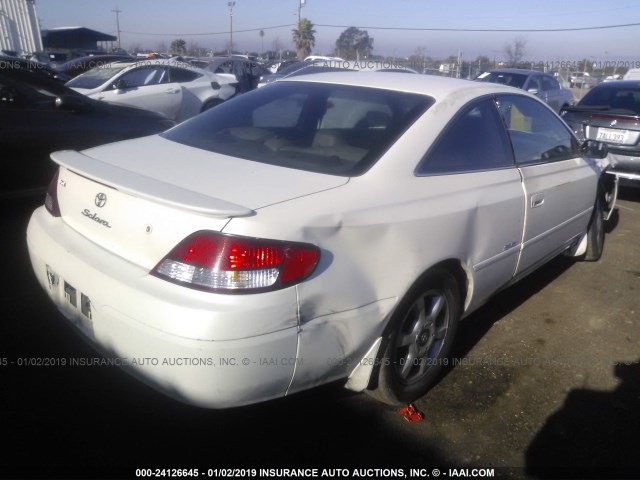 2T1CF28PXYC340279 - 2000 TOYOTA CAMRY SOLARA SE/SLE WHITE photo 4