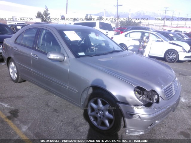 WDBRF81J34F472898 - 2004 MERCEDES-BENZ C 240 4MATIC SILVER photo 1