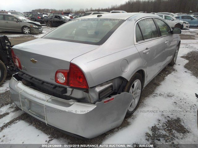 1G1ZG57B194155694 - 2009 CHEVROLET MALIBU LS 银色 照片 4