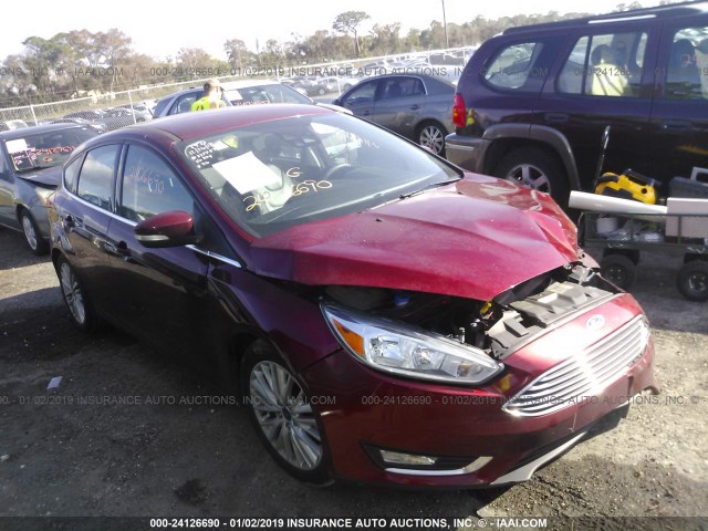 1FADP3N26GL371462 - 2016 FORD FOCUS TITANIUM RED photo 1