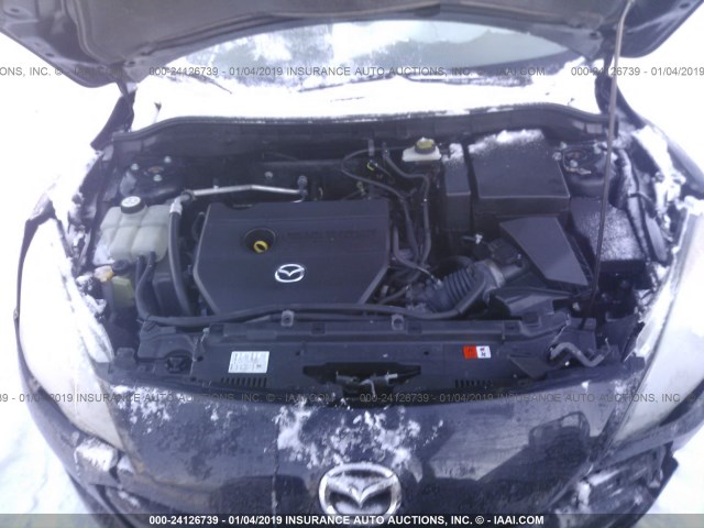 JM1BL1W59C1548604 - 2012 MAZDA 3 S BLACK photo 10