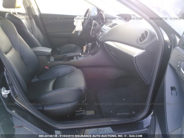 JM1BL1W59C1548604 - 2012 MAZDA 3 S BLACK photo 5