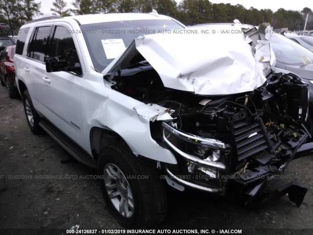 1GNSKBKC8KR171798 - 2019 CHEVROLET TAHOE K1500 LT WHITE photo 1