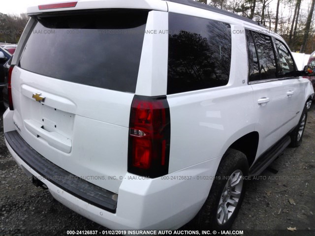 1GNSKBKC8KR171798 - 2019 CHEVROLET TAHOE K1500 LT WHITE photo 4