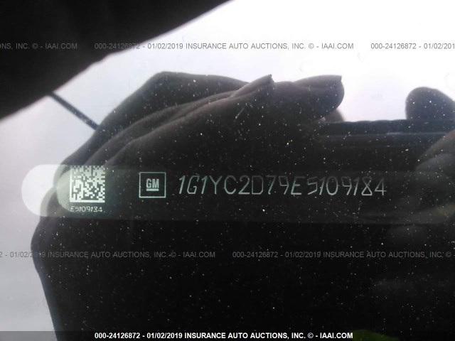 1G1YC2D79E5109184 - 2014 CHEVROLET CORVETTE STINGRAY/2LT BLACK photo 9