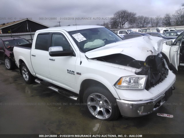 1C6RR7NT3FS766768 - 2015 RAM 1500 LARAMIE WHITE photo 1