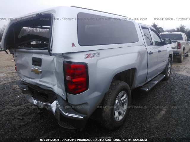 1GCVKREC3EZ109417 - 2014 CHEVROLET SILVERADO K1500 LT SILVER photo 4