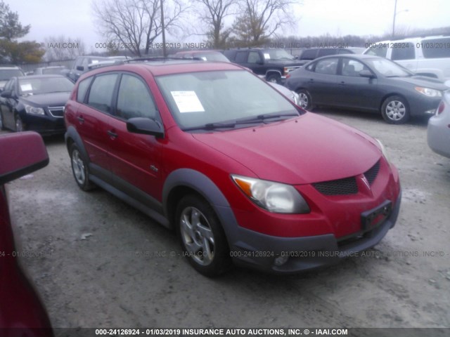 5Y2SL62894Z403322 - 2004 PONTIAC VIBE RED photo 1