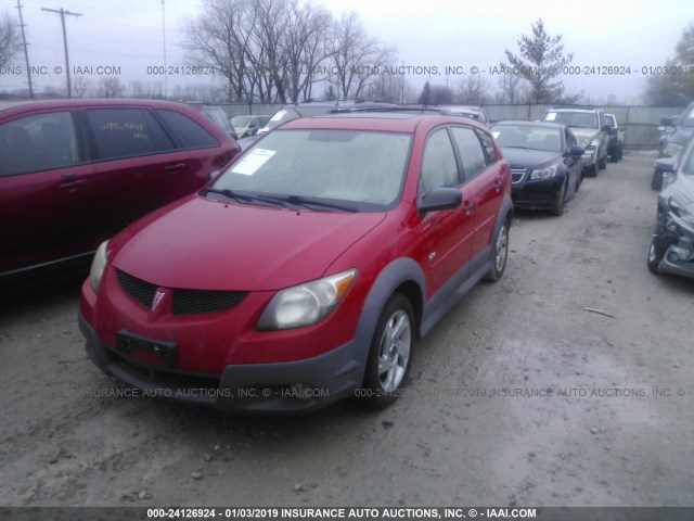 5Y2SL62894Z403322 - 2004 PONTIAC VIBE RED photo 2